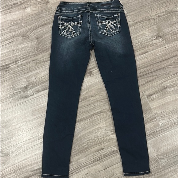 Wallflower Blue Skinny Jeans with Gradient Fade - Picture 6 of 8